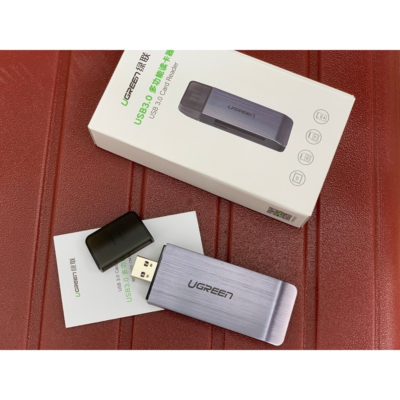 Đầu đọc thẻ SD/TF/CF/MS chuẩn USB 3.0 Ugreen 50541