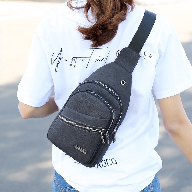 Túi đeo chéo ngực thời trang năng động nhiều màu tùy chọn cho nam