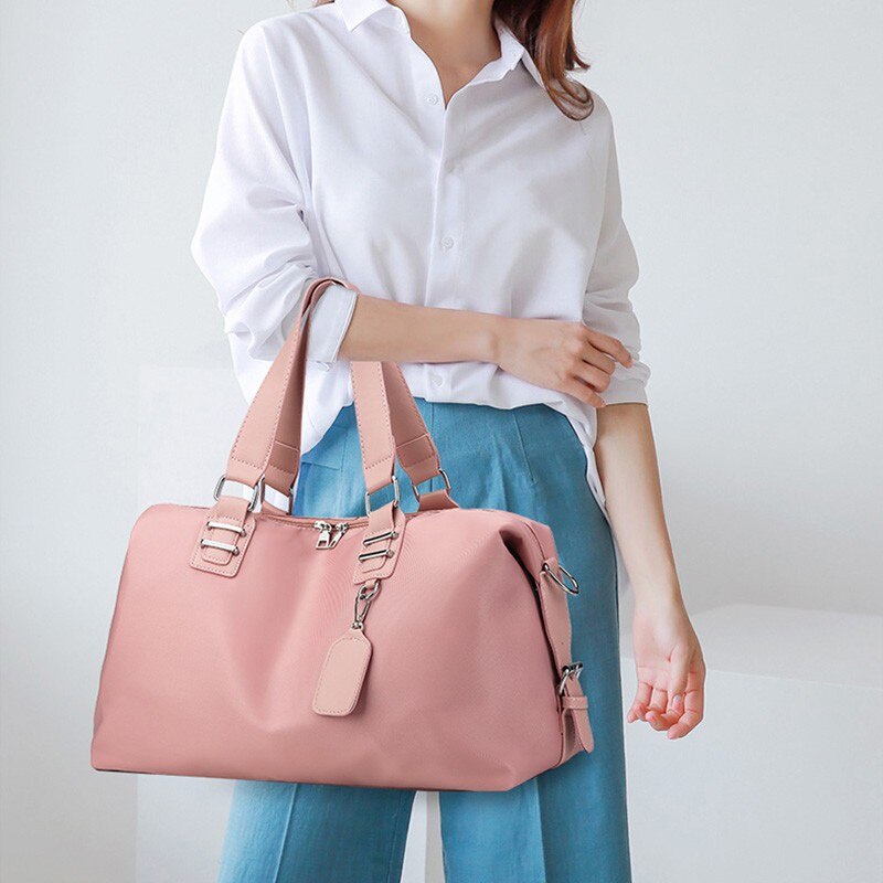 Túi Đựng Đồ Tập Gym/Yoga Bằng Vải Oxford Màu Trơn Đơn Giản Chống Thấm Nước 2022 Cho Nữ