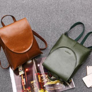 Ba Lô Da Mềm Phong Cách Retro Xinh Xắn Cho Nữ