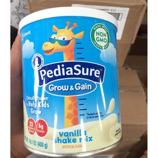 mẫu mới 400g SỮA BỘT PEDIASURE GROW AND GAIN HƯƠNG VANI MỸ