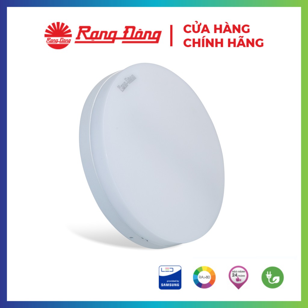 Đèn LED Ốp trần Tròn 12W Đổi màu Rạng Đông, tiết kiệm điện, siêu sáng, Model: LN12 ĐM 170/12W