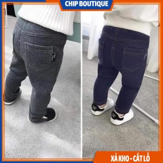 [Giá Hủy Diệt] Quần Nỉ Giả Jean Cho Bé 6-20kg Đứng Form Cực Mềm / Quần Giả Bò