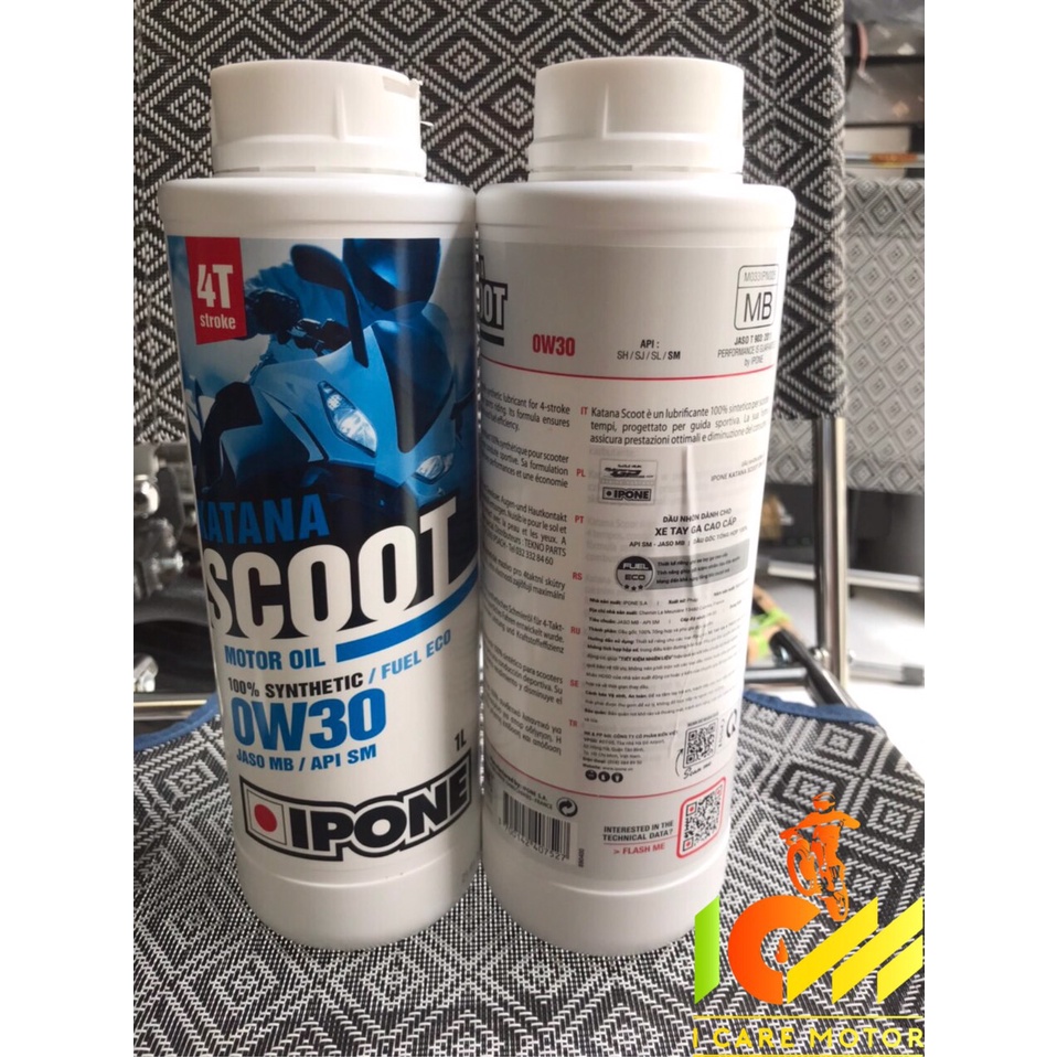 Nhớt tay ga tổng hợp scooter 4T IPONE KATANA SCOOT 0W30