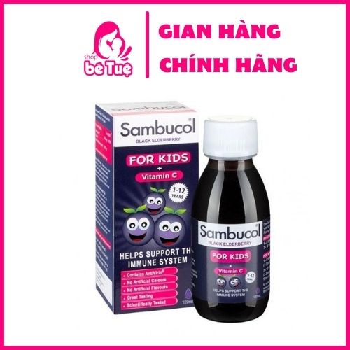 Siro tăng đề kháng Sambucol Anh 120ml