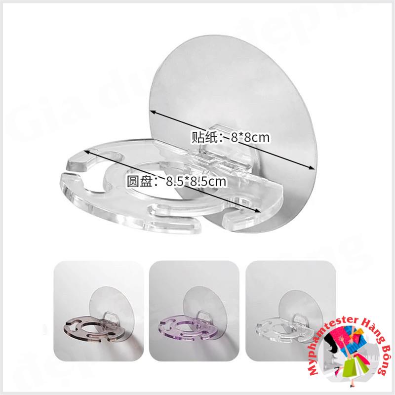 (SIÊU RẺ) Giá nhựa cắm bàn chải, dao cạo râu dán cường lực