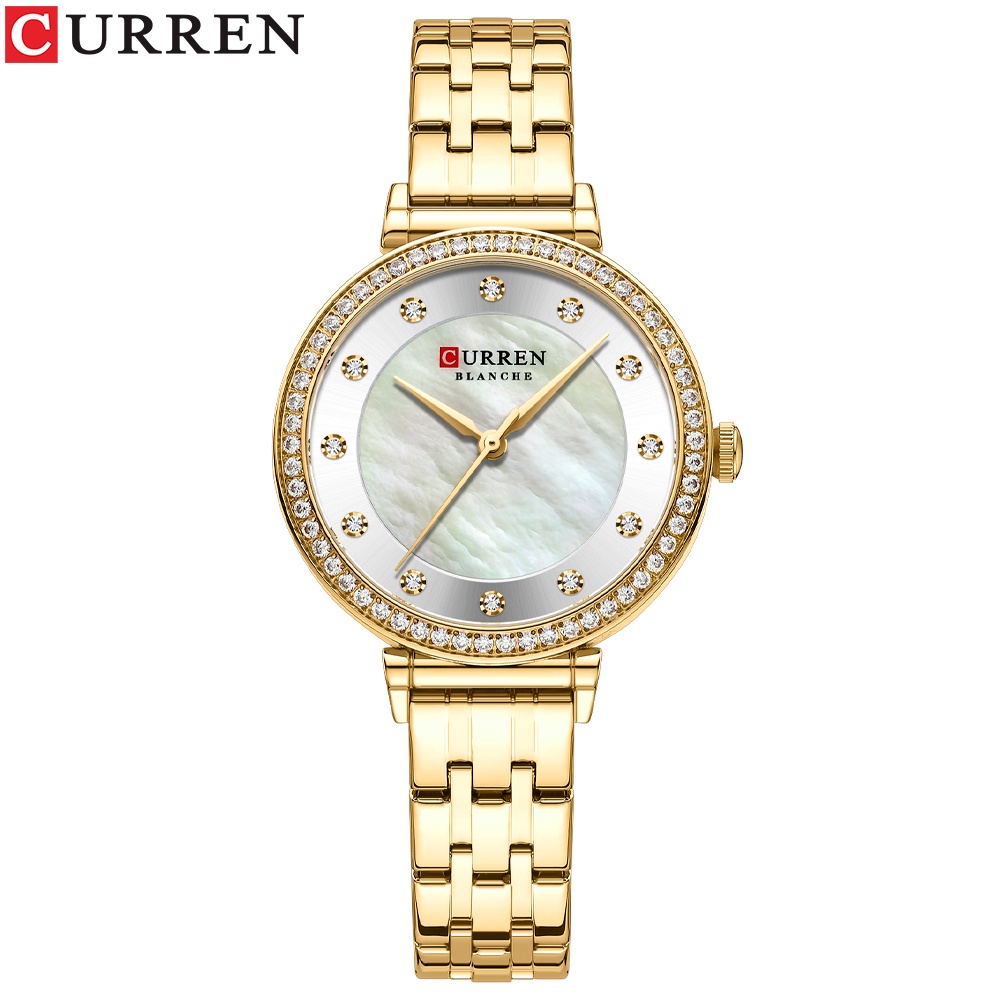 Đồng hồ nữ CURREN Thương hiệu gốc Thời trang Thể thao thông thường Thạch anh Thép không gỉ Chống thấm nước 9087X