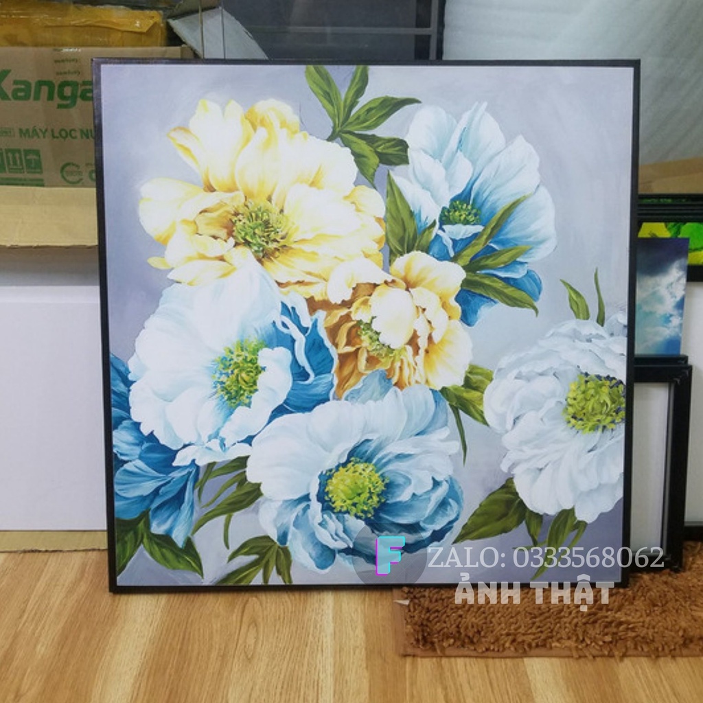 Tranh treo tường Canvas, Tranh treo phòng khách, phòng ngủ, cầu thang đẹp⚡FREE SHIP⚡Mẫu bình hoa,giá rẻ