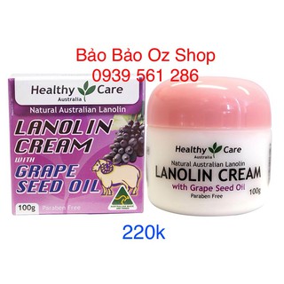 Kem cừu Úc kết hợp tinh dầu hạt Nho Lanolin Cream with Grape Seed Oil