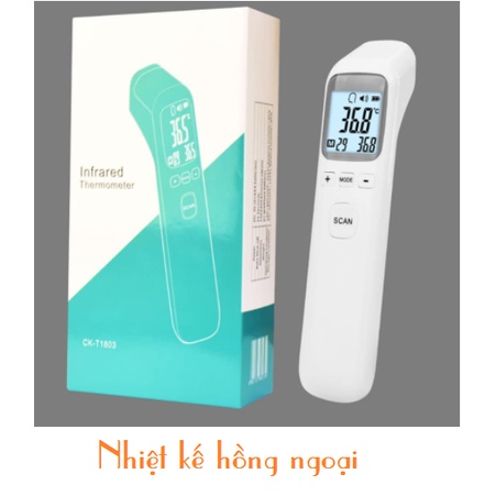 Nhiệt kế điện tử hồng ngoại cảm ứng đo trán đa năng CK-T1803 (hàng quà tặng bỉm goldgi)