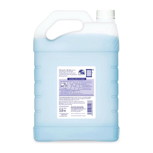 Nước lau kính Gift Sắc Biển 3.8kg  Siêu sạch chống bám bụi