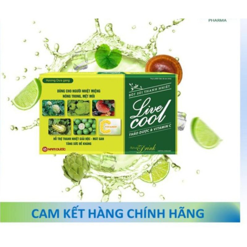 Bột sủi thanh nhiệt live.cool/ nóng trong người, nhiệt miệng