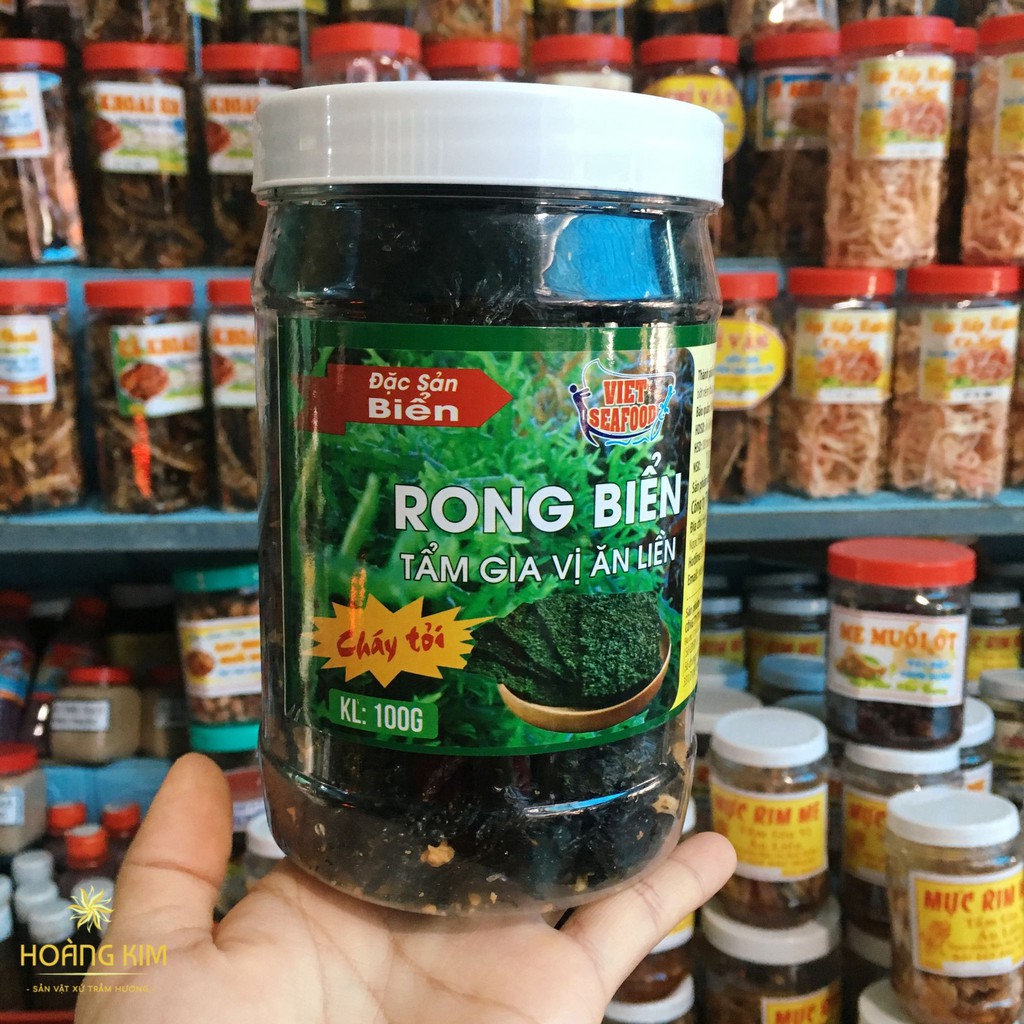 Rong biển cháy tỏi hộp 100g - Hàng Công ty Việt Seafood