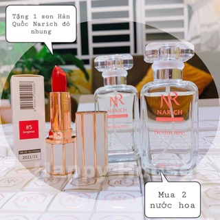 Combo 2 nước hoa 1 son NARICH KOREA CAO CẤP