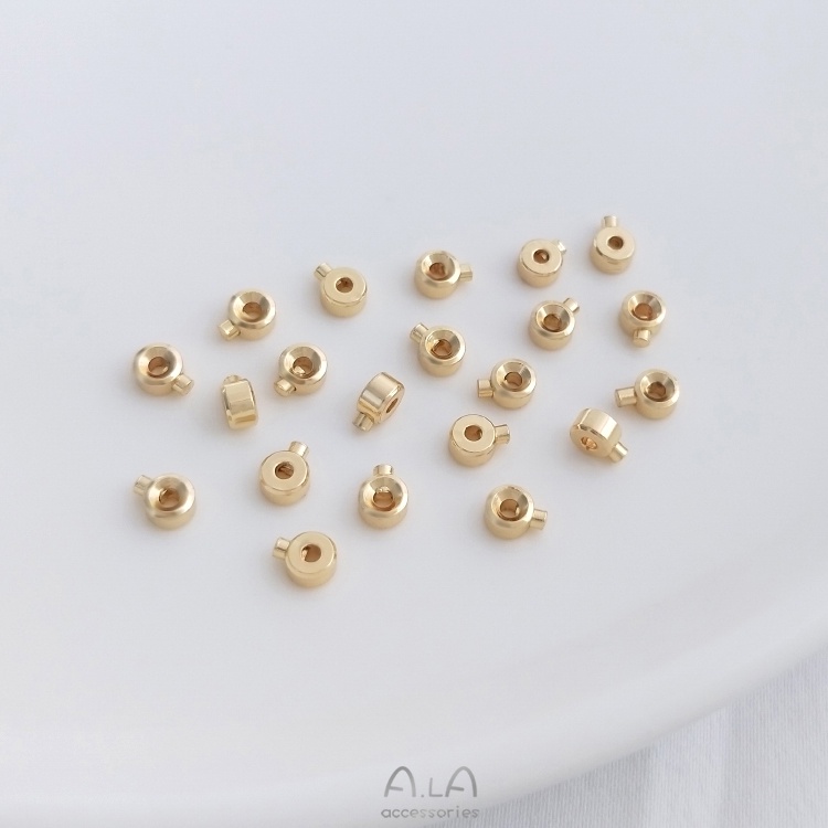 █diy゜14k●1 Miếng°Khóa Kẹp Cố Định Vòng Tay / Dây Chuyền Mạ Vàng 14K 18K diy