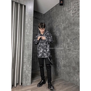 QUẦN JEANS PACSUN - QUẦN JEANS ĐEN RÁCH GỐI