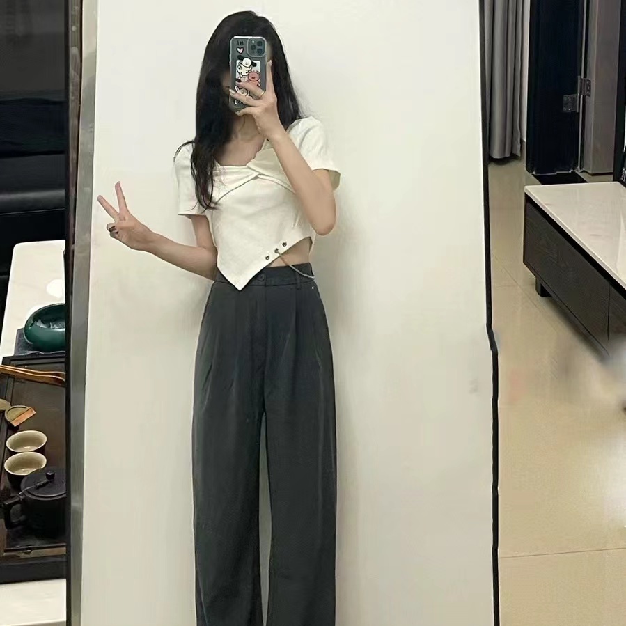 COZOK Áo Thun Ngắn Tay Thời Trang Cá Tính Dễ Phối Đồ