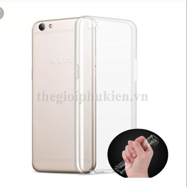 Ốp lưng oppo F3/A77 silicon dẻo trong suốt siêu mỏng 0.5mm