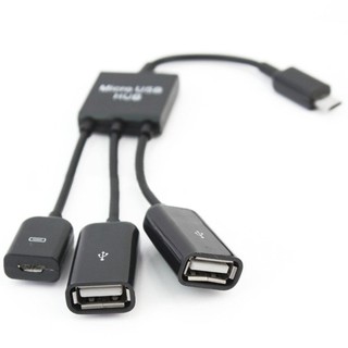 Cáp sạc Micro USB 2.0 OTG 
3 đầu Đực-Cái