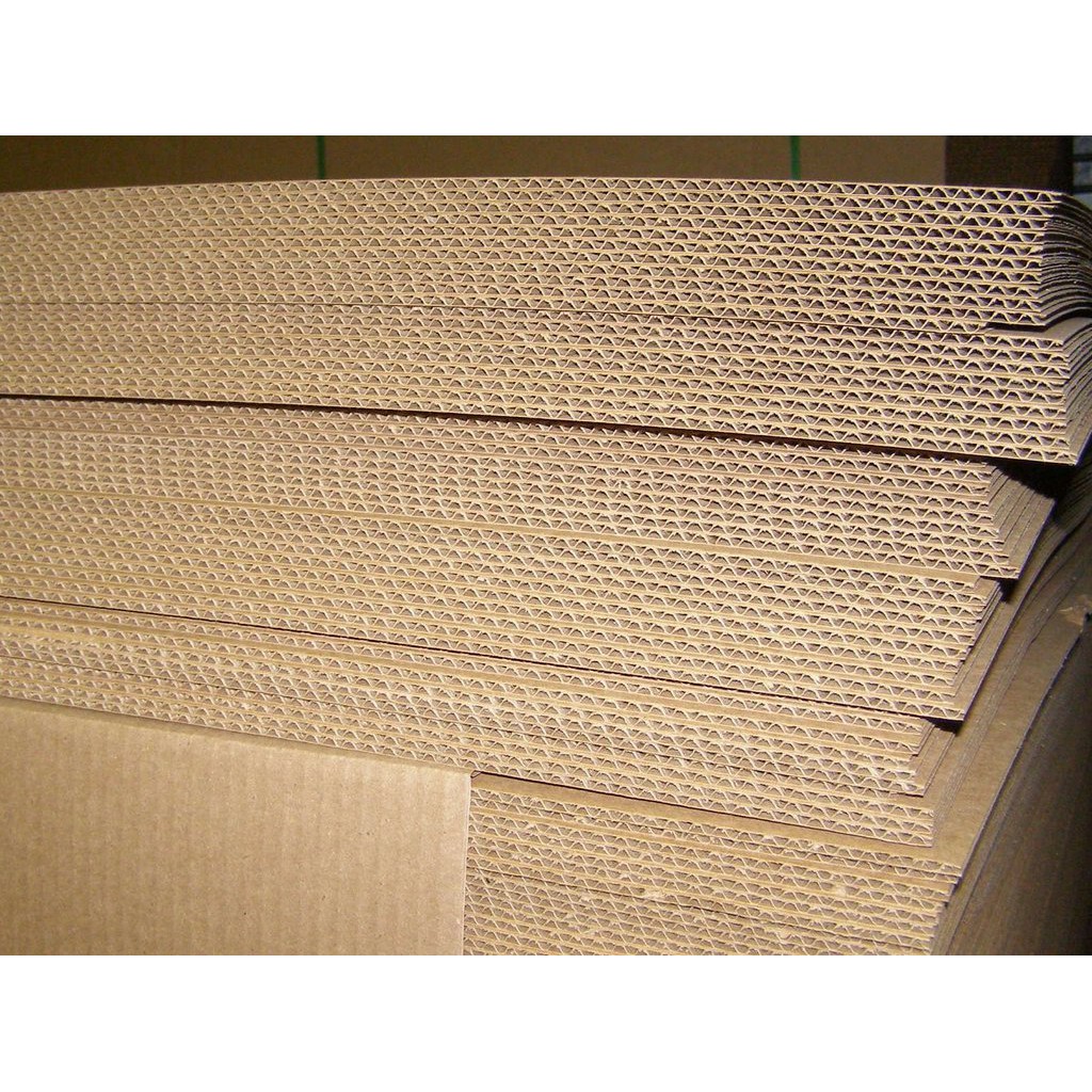 Khổ 50x100cm Combo 20 tấm giấy carton các-tông 3 lớp dày 3mm làm mô hình, đóng thùng, trang trí (VA124x10) - Luân Air