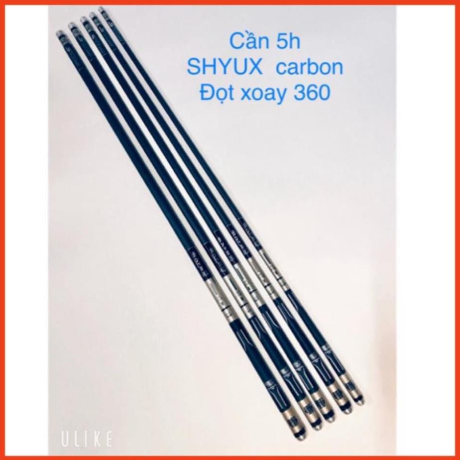 Cần câu tay 5h SHYUX carbon 3,6m  4,5m  5,4m  6,3m  7,2m  siêu bền