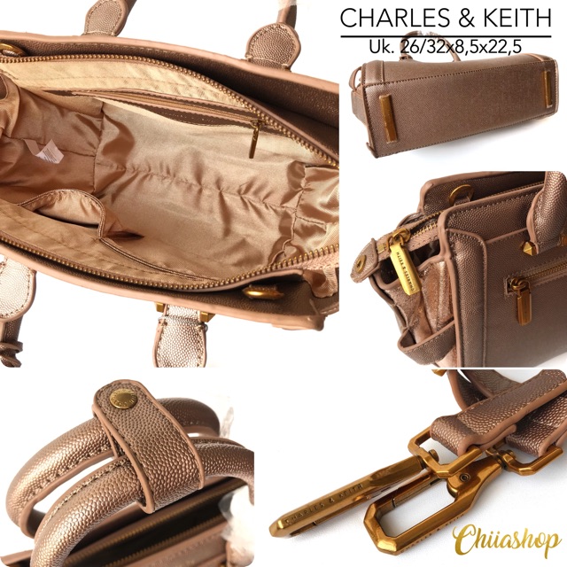 Túi Xách Charles And Keith Có Tay Cầm Tiện Lợi