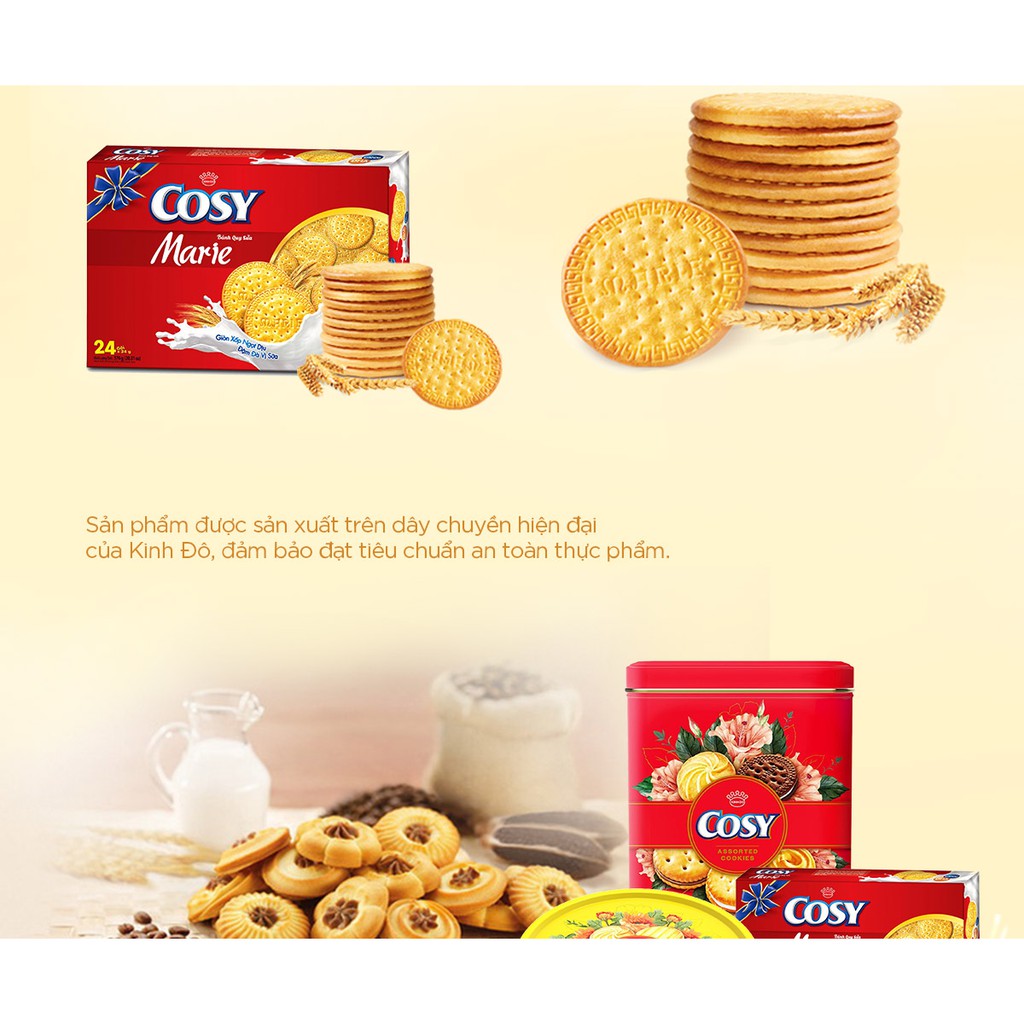 Bánh quy sữa Marie Cosy túi to 576g
