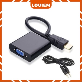 Cáp chuyển đổi hdmi sang vga-micro hdmi sang vga không audio có audio loviem