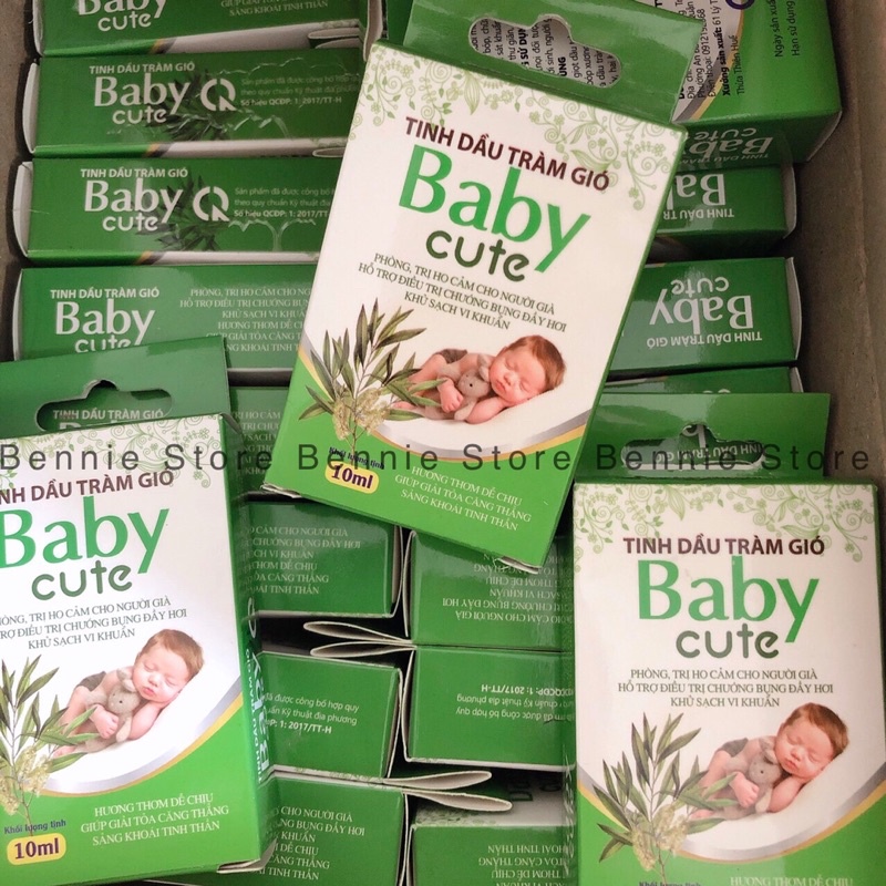 Dầu tràm gió Baby cute cho bé 10ml, Tinh dầu tràm xua đuổi côn trùng cho bé