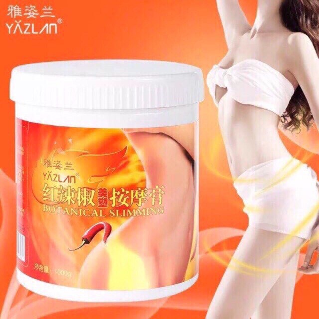 Kem tan mỡ, kem đánh bụng giảm béo. Hũ to 1kg Giảm Béo An Toàn.Kem ớt