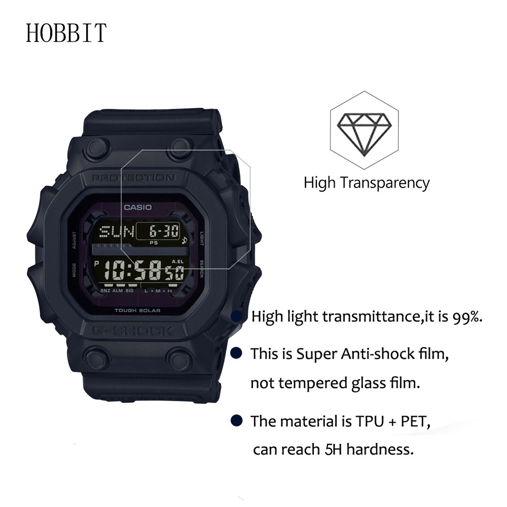 3 Miếng Dán Bảo Vệ Màn Hình Cho Đồng Hồ casio g-shock gx56bb gx56bb