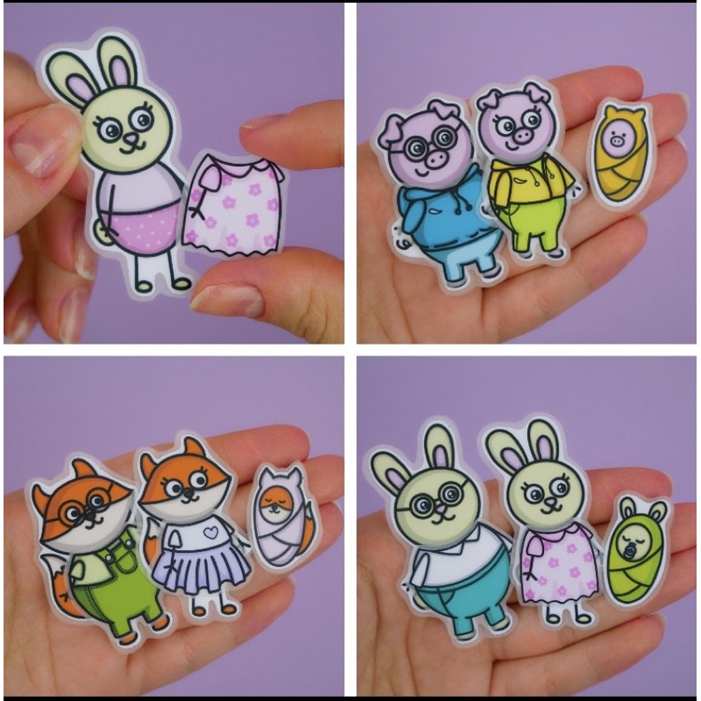 Ngôi nhà gia đình búp bê giấy