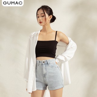 Quần short Jean nữ GUMAC phong cách trẻ trung, năng động QJA1177