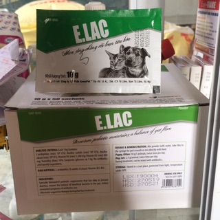 Men tiêu hoá chó mèo Elac 10g