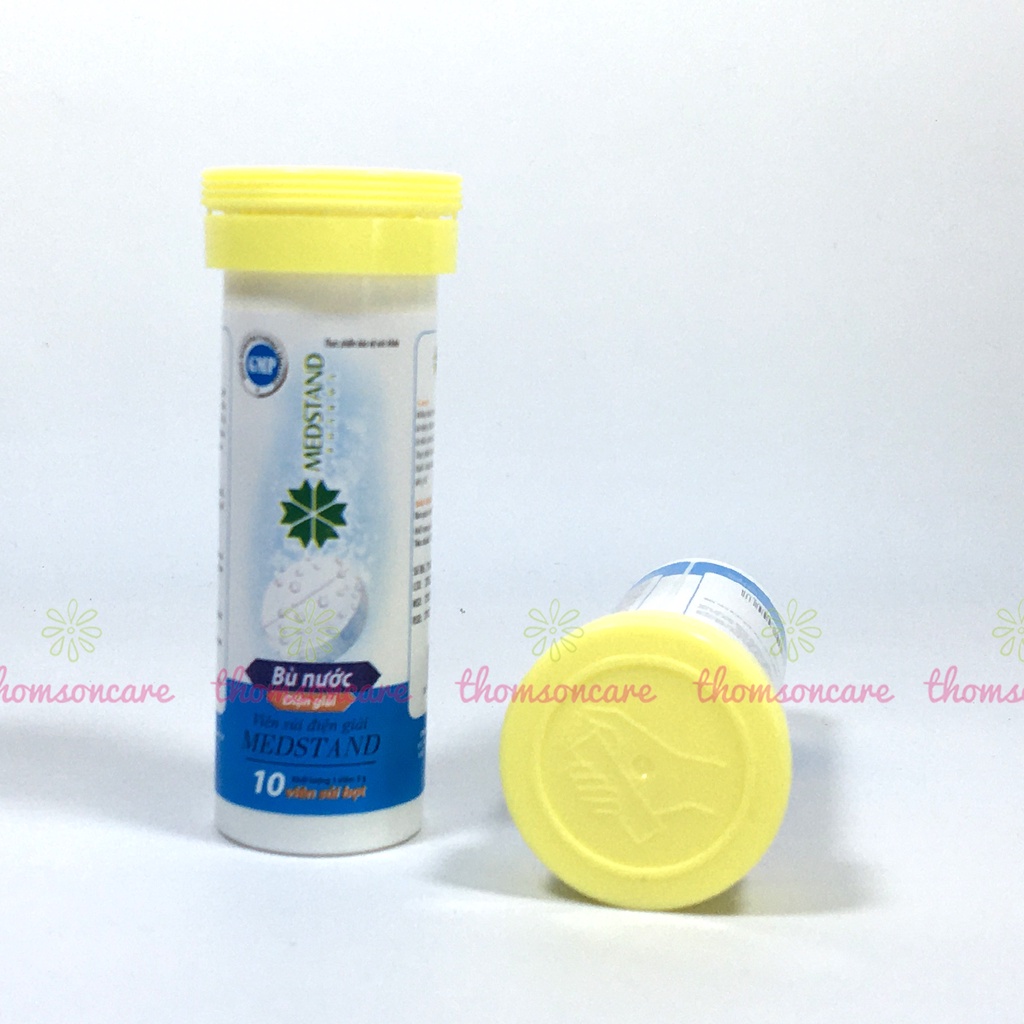 Viên sủi bù nước và chất điện giải Oresol Medstand - dùng sau khi chơi thể thao, bị sốt, mất nước - Tuýp 10 viên