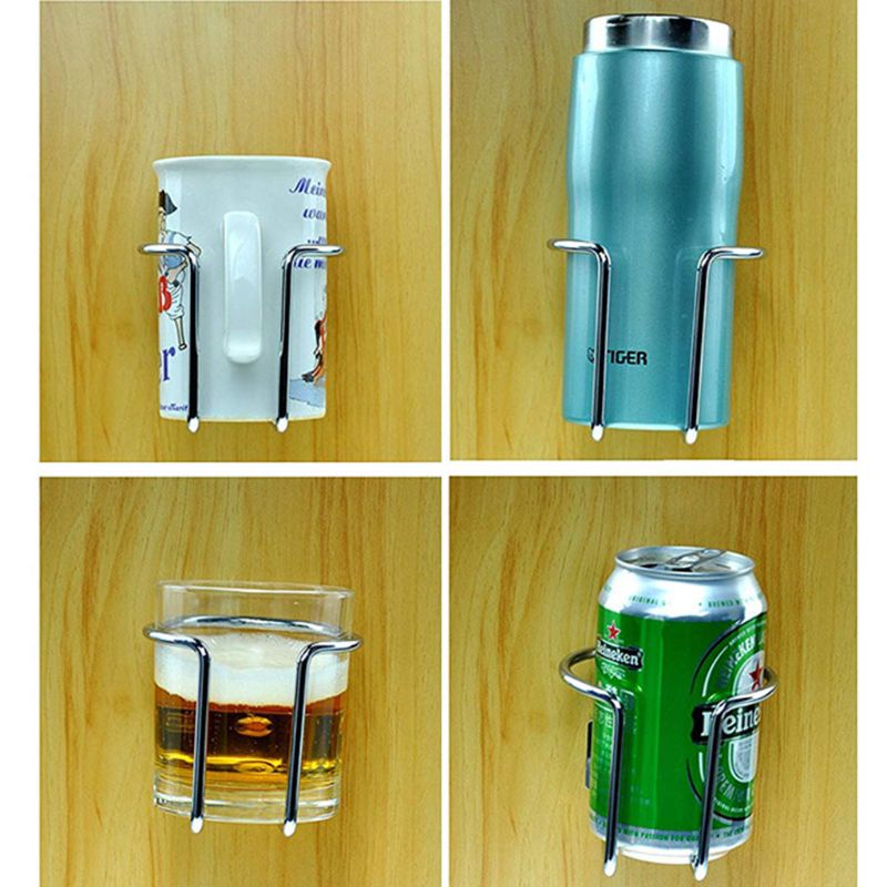 Giá Đỡ Cốc Nước Bằng Thép Không Gỉ Gắn Xe Hơi Tiện Dụng Và Bền