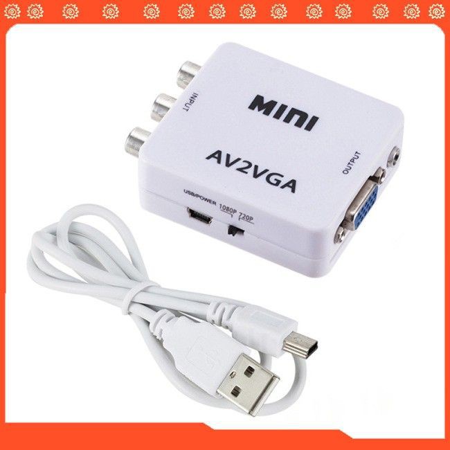 [XK][FREESHIP] BOX CHUYỂN MINI AV RA VGA, HDMI [HCM]