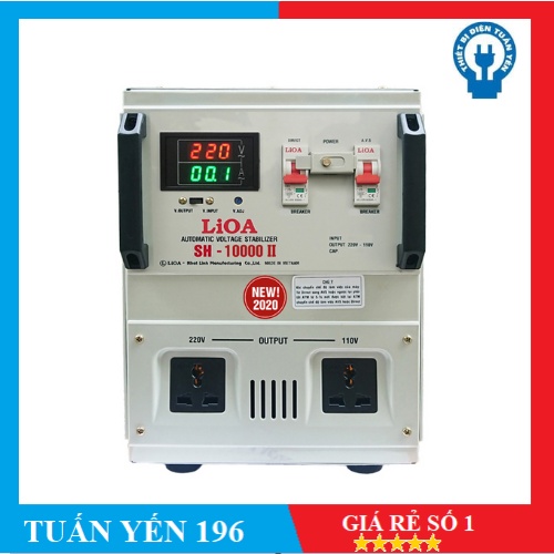 Ổn áp 1 pha LiOA SH-10000 II NEW2020- HANG CHÍNH HÃNG