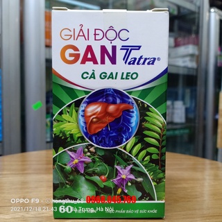 Giải độc gan Tatra Cà Gai Leo lọ 60 viên - Giúp thanh nhiệt, giải độc gan