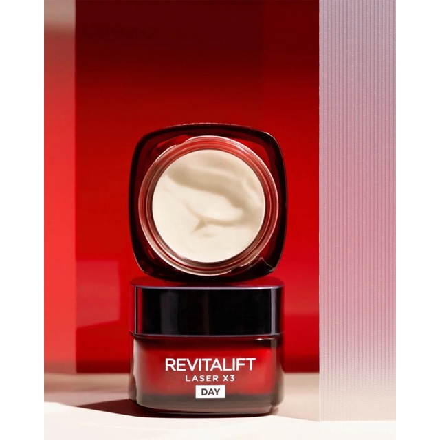 Bộ kem dưỡng da chống nhăn L’Oéal Revitalift Laser X3 giúp xoá mờ nếp nhăn chống lão hoá da, 50ml