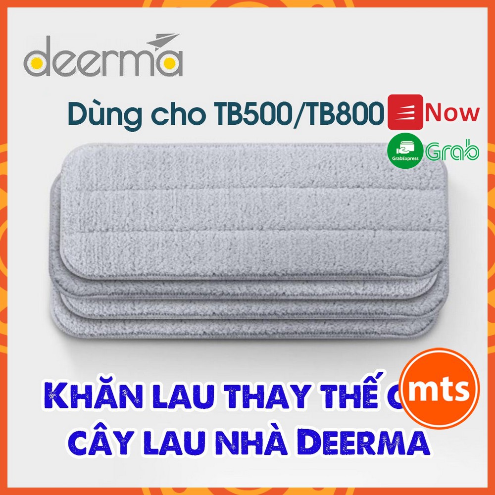 Khăn | giẻ | miếng lau nhà Xiaomi Youpin Deerma Water Spray Mop TB500 TB800 Thay thế - Chính hãng - Minh Tín Shop