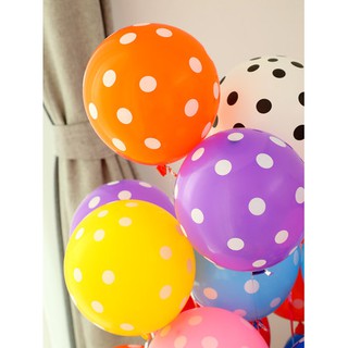 Bóng bay chấm bi nhiều màu size 32cm