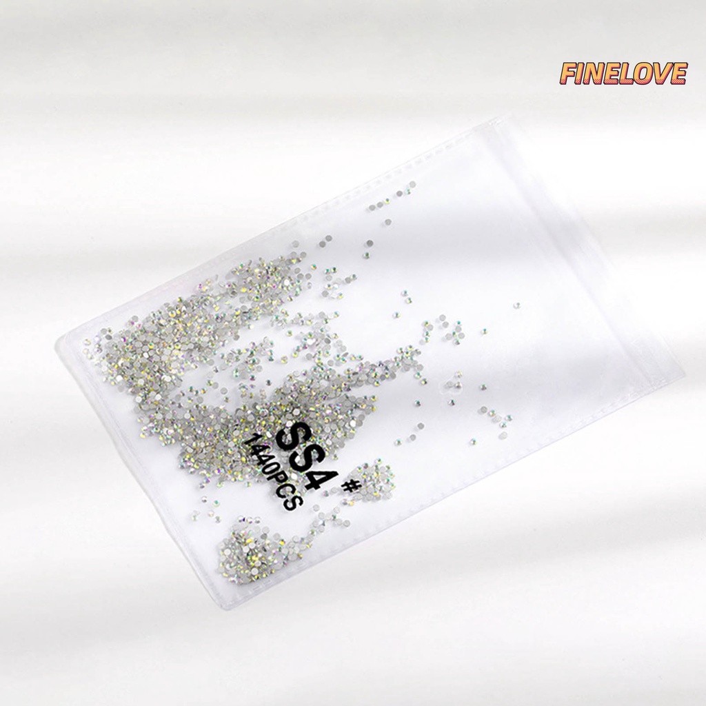 Set 1440 Hạt Đá Thủy Tinh Trong Suốt Dùng Trang Trí Móng Tay Ốp