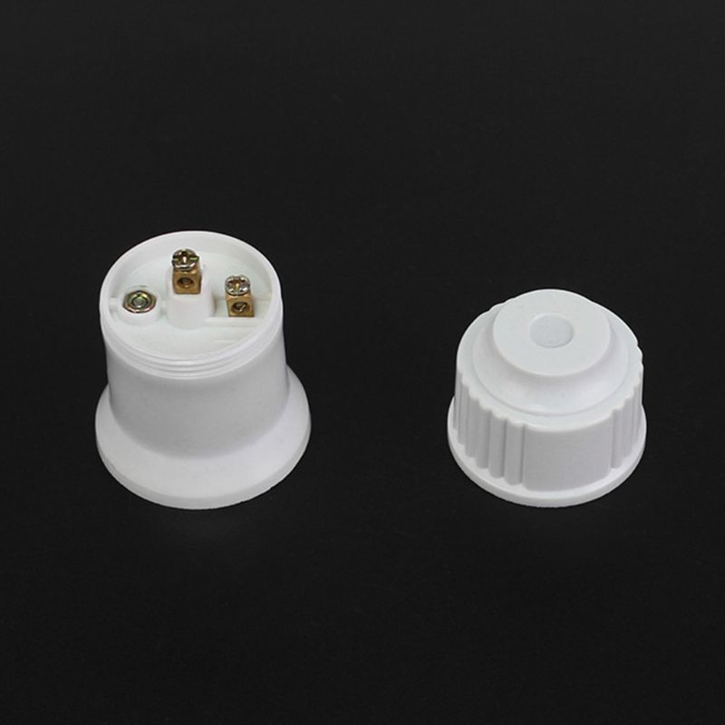 E27 Plastic Hanging Lamp Thread Base Screw Light Bulb Ceramics Socket Holder Flame Retardant Durable