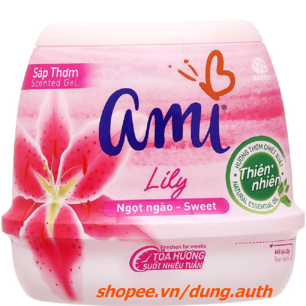 Sáp Thơm Phòng Ami 200G Hương Lily Ngọt Ngào, dung.auth Của Hàng Chính Hãng.