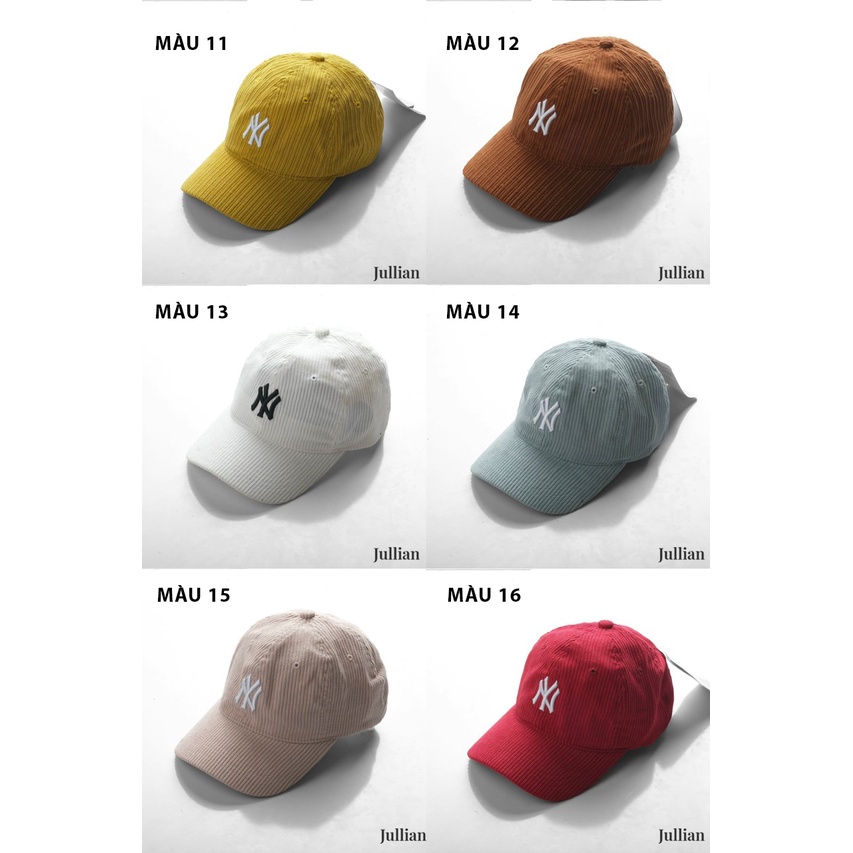 - Mũ nón lưỡi trai nam nữ CAP COLOR BASIC M.L.B Unisex - Phong cách Hàn quốc trẻ trung năng động