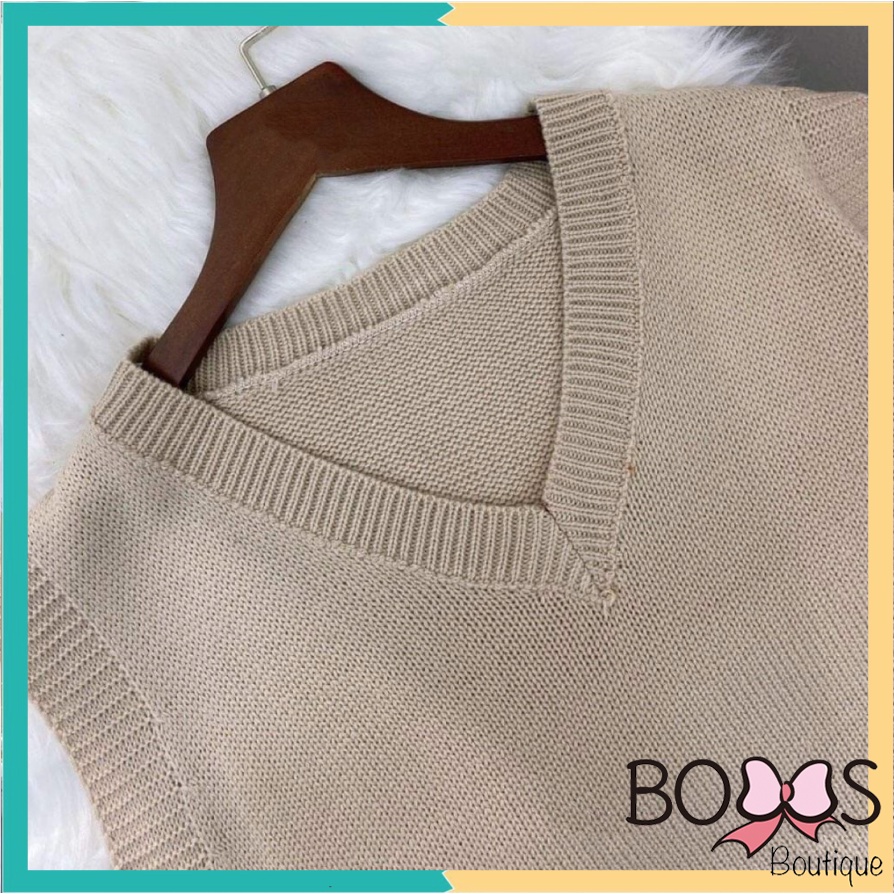 Áo Gile Len Nữ Mỏng Cổ Tim Chất Đẹp Mỏng Mặc 4 Mùa [LMT] | BigBuy360 - bigbuy360.vn