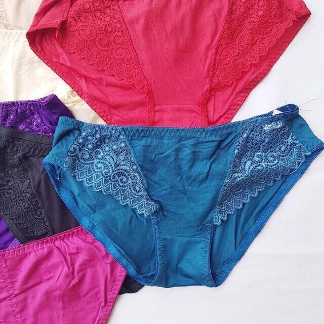 Combo 10 quần lót cotton phối ren siêu đẹp êm nhẹ