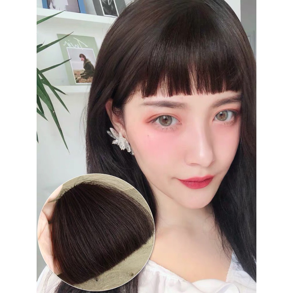 Tóc mái ngố giả cho nữ - mái bằng trẻ trung nhiều màu, siêu nhẹ, Hot Trend dễ sử dụng - Cô nàng sư tử