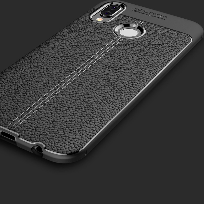 Ốp Lưng Auto Focus Vân Da Cho Huawei Nova 3e